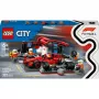LEGO City F1-Boxenstopp-Set 60443 – Coche Ferrari F1, 322 piezas, 5 minifiguras, edad 6+