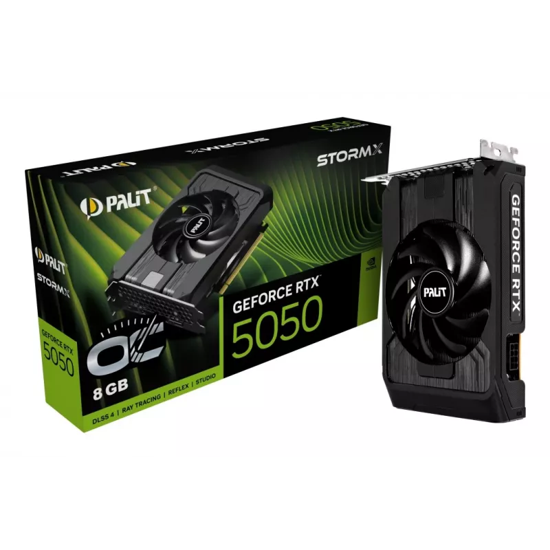 Tarjeta gráfica Palit GeForce RTX 5050 StormX OC — 8 GB GDDR6, 128 bits, PCIe 5.0
