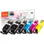 Peach 319177 (PI100-247) Cartucho de tinta 6 uds. Compatible Alto rendimiento (XL) Negro, cian, magenta, amarillo