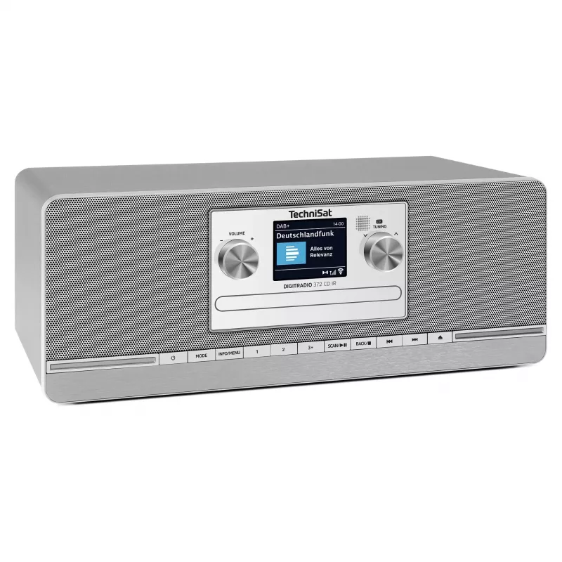 TechniSat DIGITRADIO 372 CD IR Internet analógico y digital antracita, plata