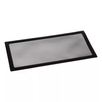 Filtro antipolvo DEMCiflex 0305 — 120×250 mm, negro/gris