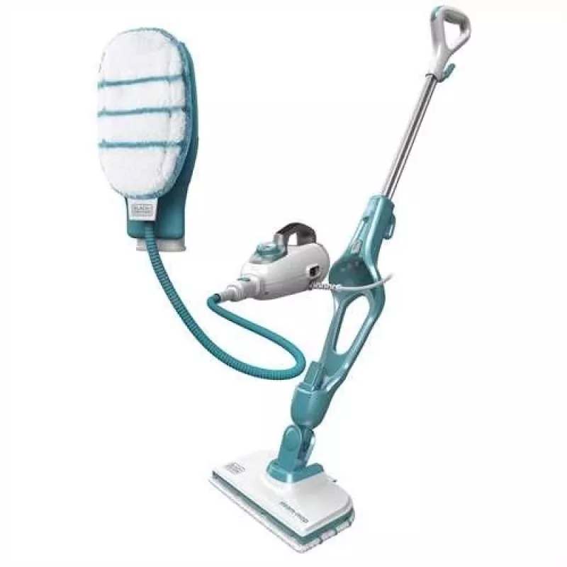 Limpiador a vapor Black & Decker FSMH1351SM-QS — 1300 W, depósito de 0,5 L, cable de 6 m, 9 en 1 para suelos duros