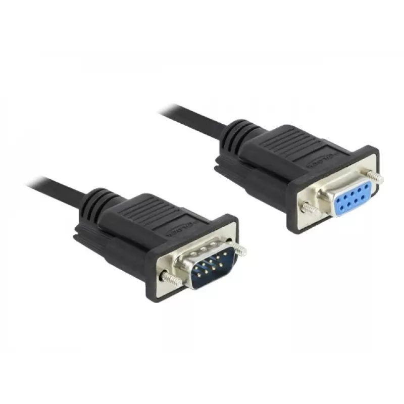 Cable serie DeLOCK 86598 negro 5m RS-232 Sub-D9