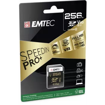 Tarjeta de memoria Emtec 256GB SDXC UHS-II ECMSD256GUHS2V60