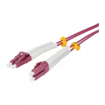 Synergy 21 Cable de parcheo de fibra óptica de 2 fibras 2 m LC-LC 50/125 µm OM4 AD 2 mm funda flexible de protección contra dobleces - Fibra multimodo - 2 m