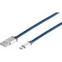 Cable USB S/CONN 14-50018 USB 2.0 0,3 m USB A USB C azul