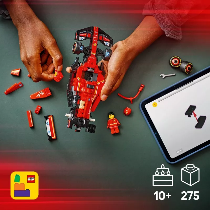 LEGO Speed Champions Set coche de carreras Ferrari SF-24 F1 77242 — 275 piezas, 1 minifigura, 10+ años