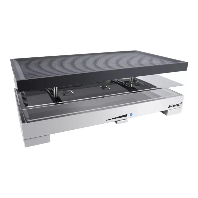 Steba RC 68 - Parrilla raclette - 1,2 kW - Negra/acero inoxidable