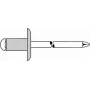 Remache ciego GESIPA 5x16 mm Al/A2 para placas de 10,0–12,0 mm, pack de 250