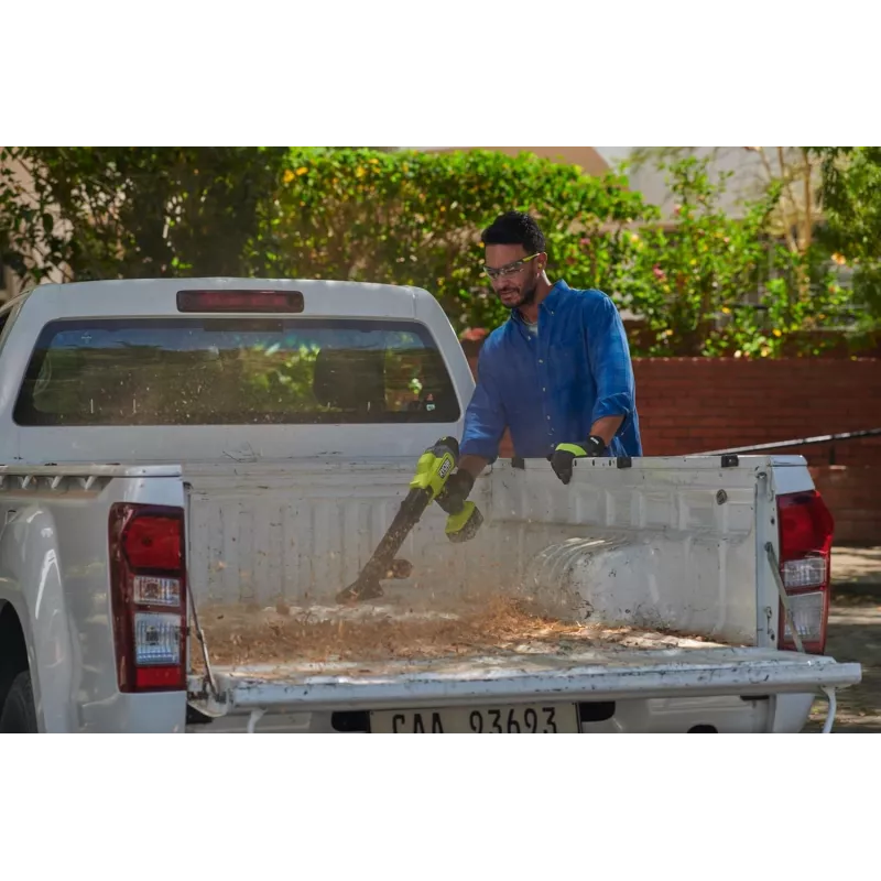 Ryobi | 18V ONE+ Soplador de hojas compacto sin escobillas (sin batería) RY18BLCXA-0