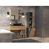 Top E Shop NEL IV ANTR/ART mueble de almacenaje para baño, grafito/roble