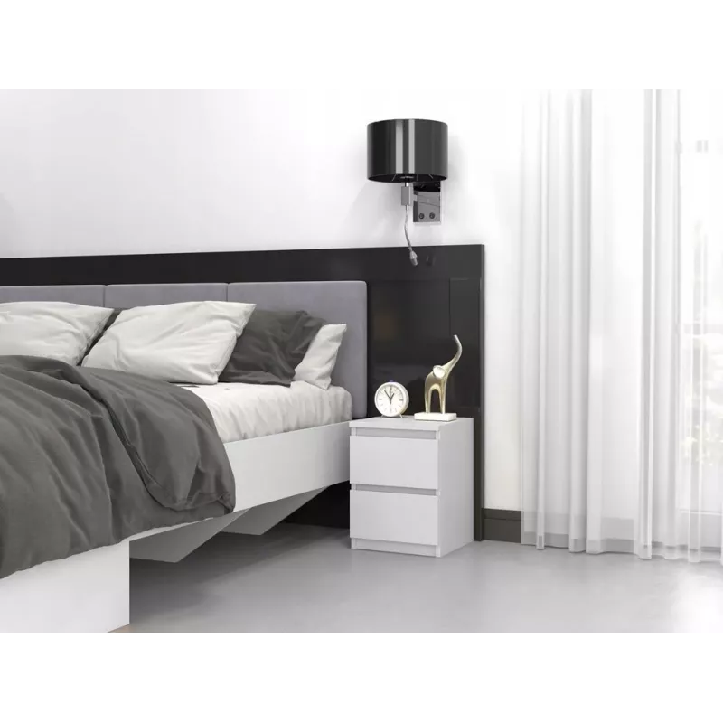 Mesita de noche MALWA M2 blanco