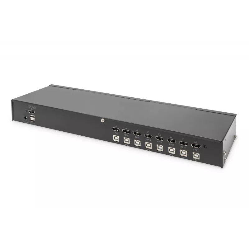 Conmutador KVM HDMI de 8 puertos Digitus USB 4K Ultra HD
