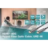 Cable de fibra óptica híbrida HDMI AOC Digitus AK-330125-200-S