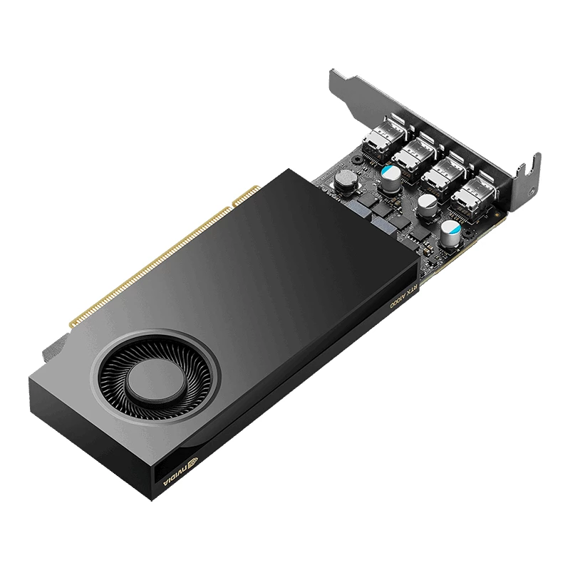 PNY NVIDIA RTX A1000 - tarjetas gráficas - RTX A1000 - 8GB GDDR6 - PCIe 4.0 x8 perfil bajo - 4 x Mini DisplayPort (VCNRTXA1000-PL)