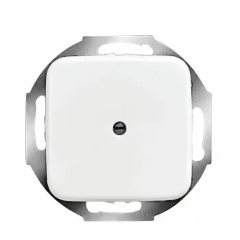 Placa central para salida de cables (empotrada), busch jaeger BJ - Reflex SI, blanco alpino, Modelo 2527-214