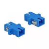 DeLOCK adaptador de fibra óptica SC conector hembra a conector hembra, DELOCK 85990, azul, pack de 4