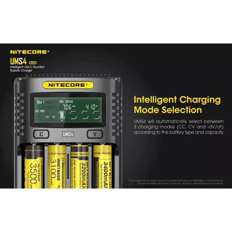 Cargador Nitecore UMS4