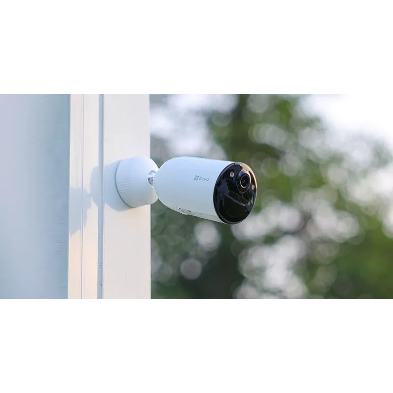 Cámara de vigilancia IP Wi-Fi a batería EZVIZ CB3 2K, 3 MP (2304x1296), 5200 mAh, IP65, panel solar incluido