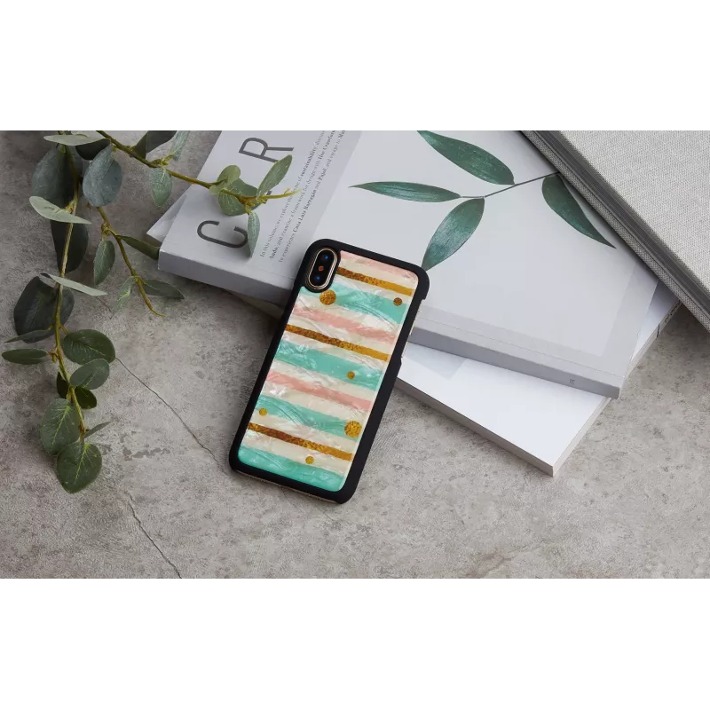 iKins Pop Mint funda para iPhone XS/X, negra