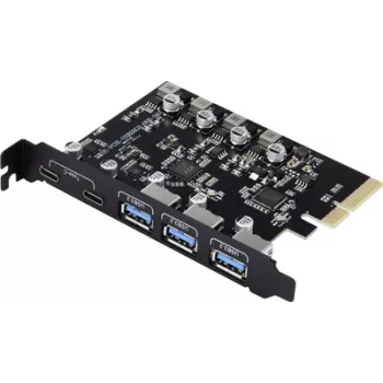 Renkforce RF-6613196 tarjeta controladora USB 3.2 Gen 2 de 3+2 puertos USB-C® (USB 3.2 Gen 2) (RF-6613196)