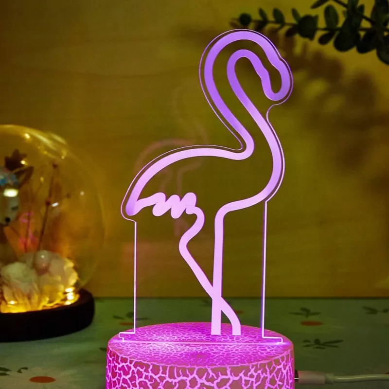 Lámpara LED de mesa/decorativa MANTA SNL119RGB luz RGB 3D animal para decoración de interiores