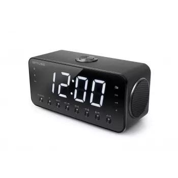 Radio despertador Muse M-192 CR — reloj digital, sintonizador FM, pantalla LED de 1,8
