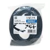 LOGILINK KAB0047 LOGILINK Organizador de cables flexible con cremallera, negro 2m