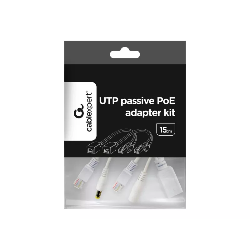 Adaptador PoE Gembird PP12-POE-0.15M-W