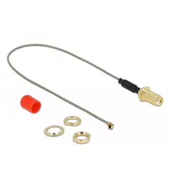 Cable coaxial DeLOCK 89833 0,2 m SMA MHF gris
