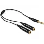 Cable de audio DeLOCK 65356 0,25 m 3,5 mm 2 x 3,5 mm negro