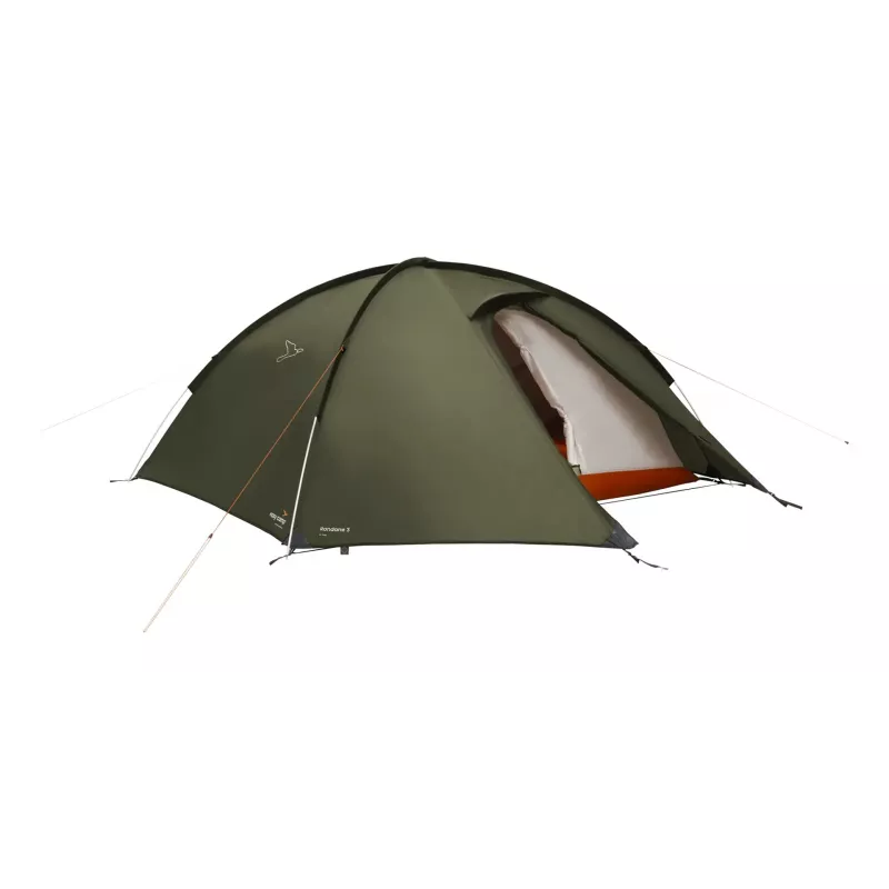 Tienda de cúpula/iglú Easy Camp Rondane 3 – 3 personas, doble techo de poliéster, varillas de aluminio, verde oscuro