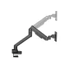 LogiLink BP0168 Brazo de monitor con resorte de gas, 17-49 pulgadas, hasta 20 kg, negro