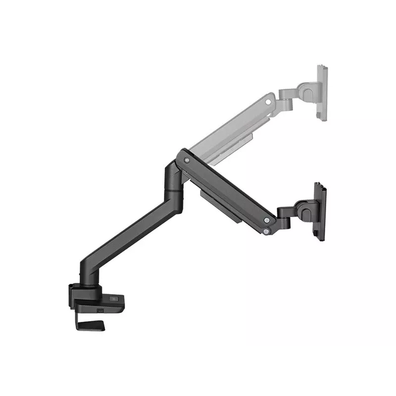 LogiLink BP0168 Brazo de monitor con resorte de gas, 17-49 pulgadas, hasta 20 kg, negro