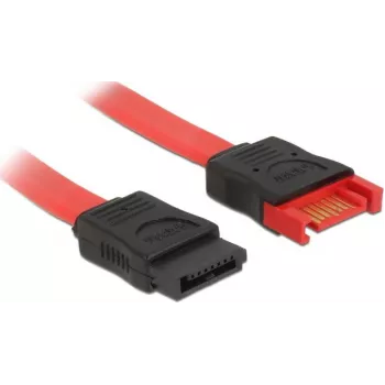 Cable SATA DeLOCK 83952 0,2 m SATA 7 pines negro rojo