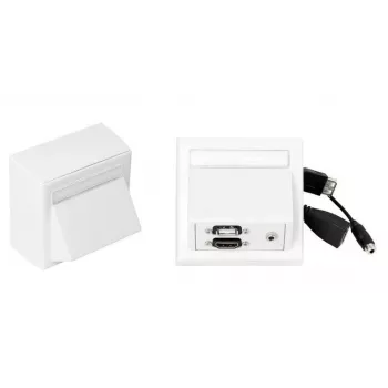 Enchufe Vivolink WI221260 HDMI + USB A + 3,5 mm blanco