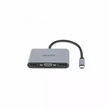DICOTA D32064 Estación de acoplamiento para dispositivos móviles Tablet/Smartphone/Portátil Plata