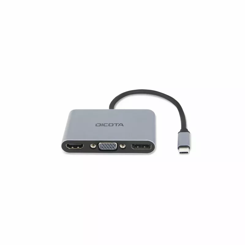 DICOTA D32064 Estación de acoplamiento para dispositivos móviles Tablet/Smartphone/Portátil Plata