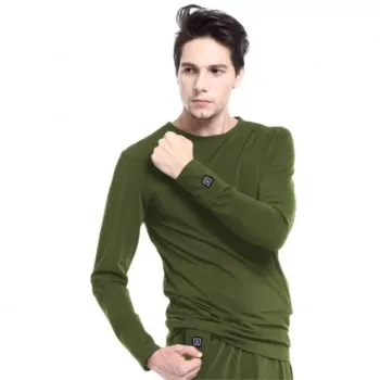 Blusa Glovii GJ1CXL cuello redondo manga larga elastano poliéster