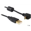 Cable USB DeLOCK USB 2.0, 1 m, Micro-USB B, negro