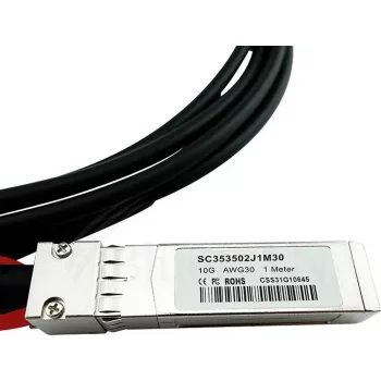 Cable SFP+ direct-attach InfiniBand CBO QFX-SFP-DAC-1MA-BL 1 m, pasivo, negro