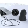 Lector de códigos de barras de sobremesa Qoltec para códigos 1D y 2D, escáner QR, negro