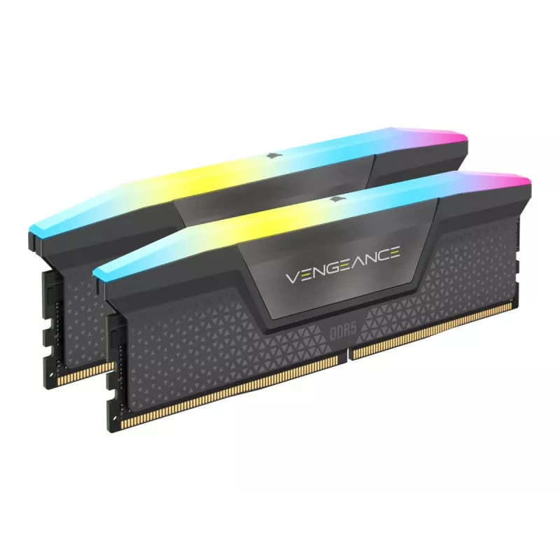 Corsair VENGEANCE RGB DDR5 5600MT/s 32GB (2x16GB) gris - AMD EXPO - 32 GB