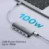 Hub USB-C Unitek D1122A01 con 2x HDMI 4K y 100W Power Delivery