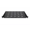 Bandeja Extralink SHELF 1U para armarios de pared de 19 pulgadas, 1U, 300 mm, negra, metal