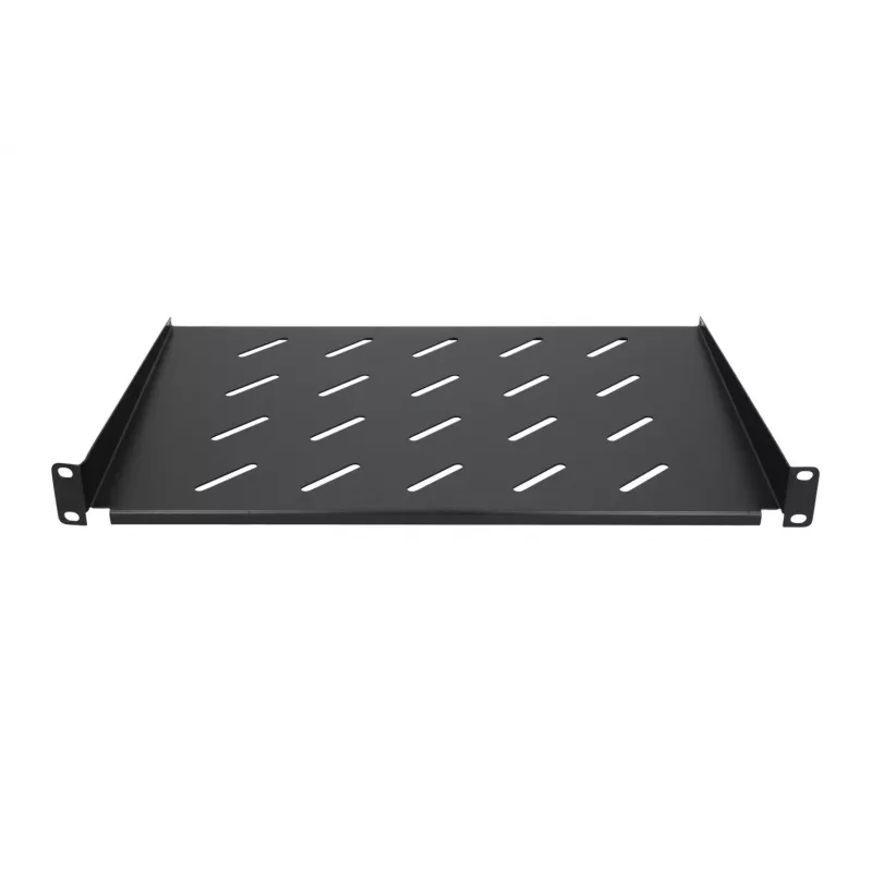 Bandeja Extralink SHELF 1U para armarios de pared de 19 pulgadas, 1U, 300 mm, negra, metal