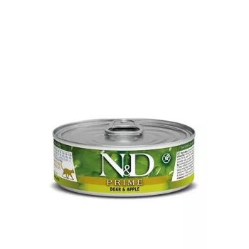 Comida húmeda para gatos Farmina N&D Prime Boar & Apple bolsa 70 g — gatos adultos, 13% proteína, 75% humedad, sin gluten