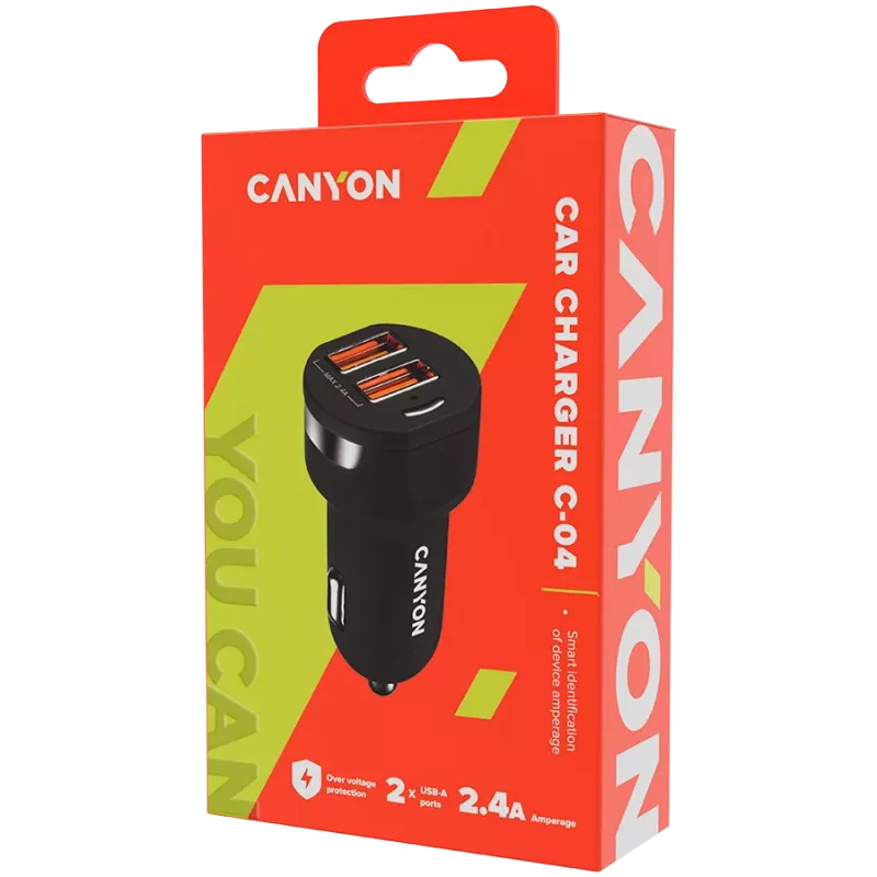 Cargador para coche Canyon CNE-CCA04B
