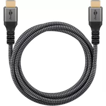 Cable HDMI Plus de alta velocidad con Ethernet, 4K @ 60Hz gris, 0,5 metros