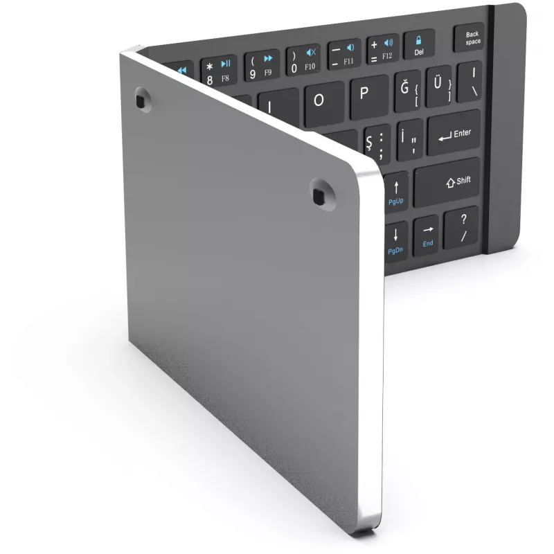 Teclado inalámbrico Inca IBK-579BT Bluetooth 66 teclas Metallic Plata